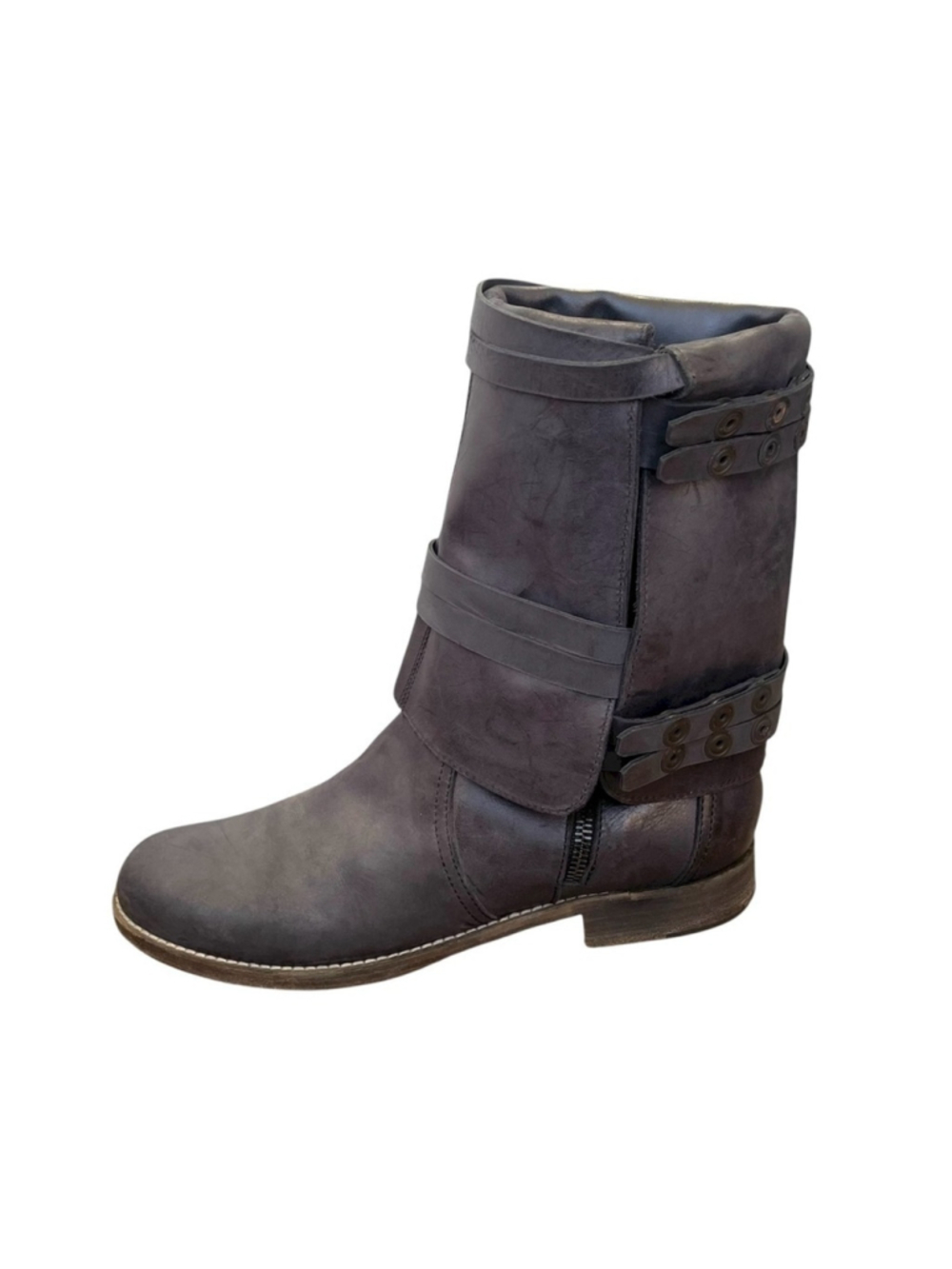 LD Tuttle Women's Moto Boots Grey Size 38